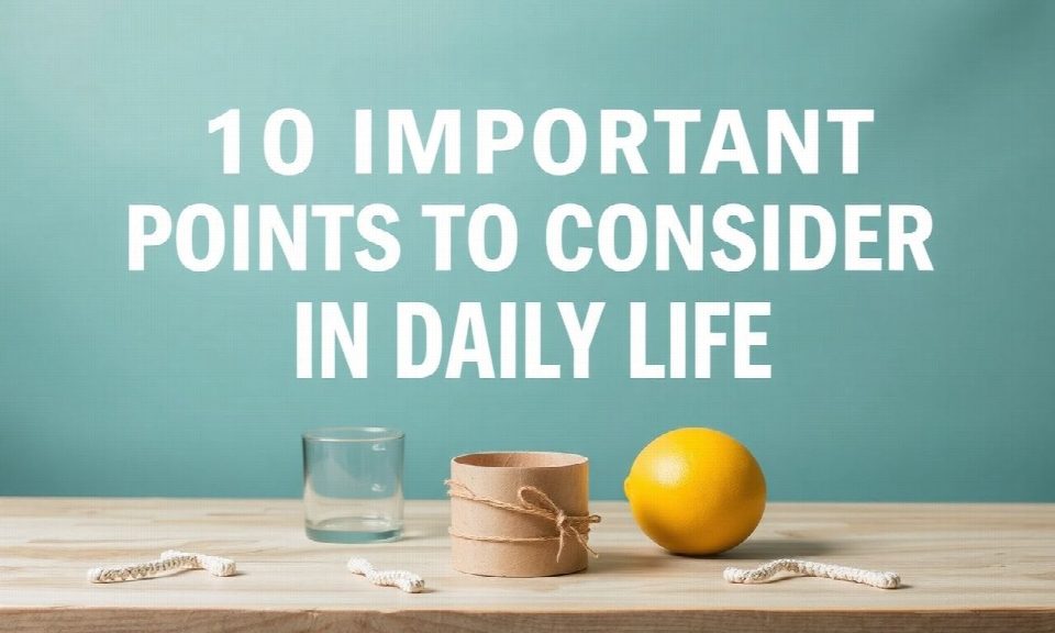 10 Important Points to Consider in Daily Life