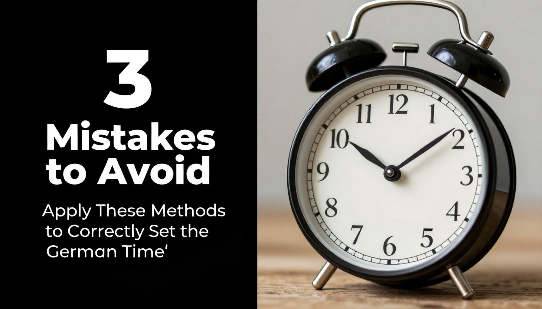 3 Hata Yapmayın: Almanya Saatini Doğru Çekmek İçin Bu Yöntemleri Uygulayın*