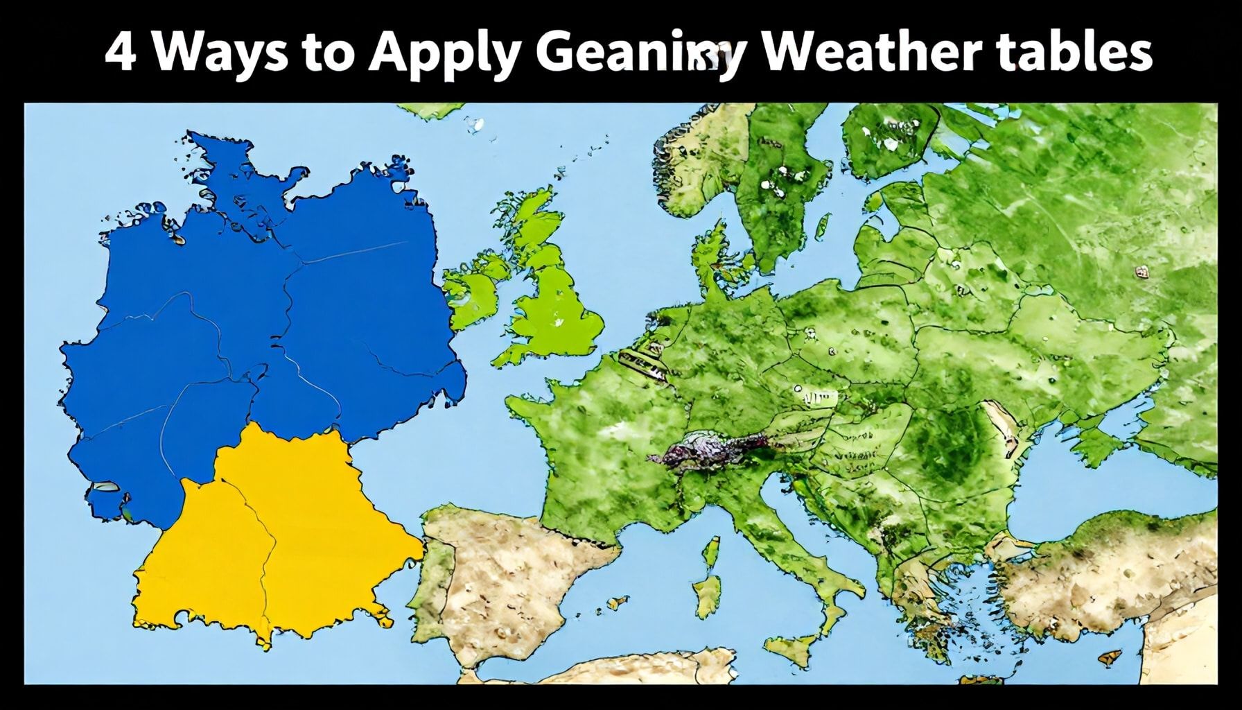 4 Yöntemle Almanya Hava Durumu Tablolarını Planlarınıza Uygulayın*