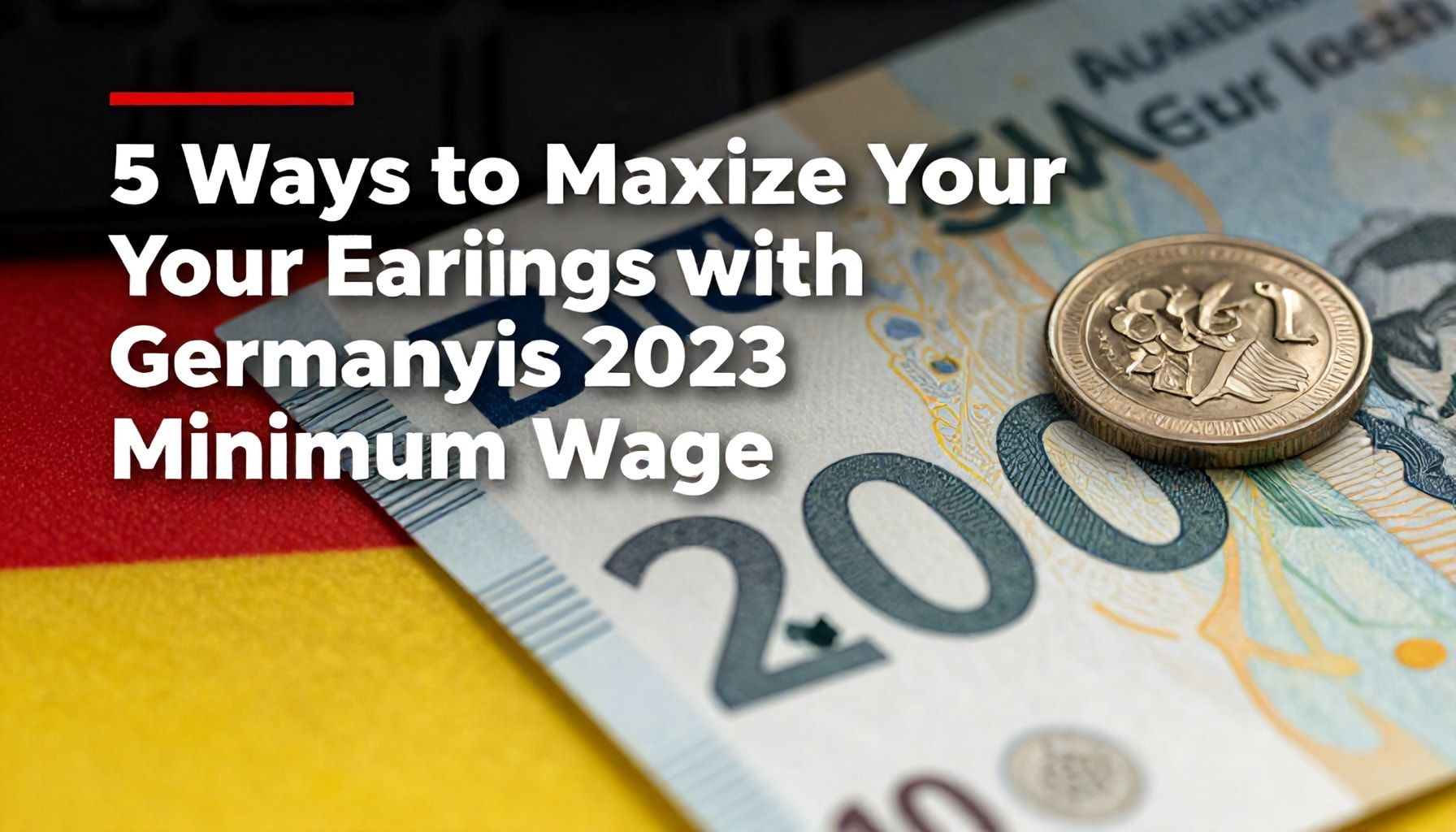 5 Yolla 2023 Almanya Asgari Ücretini Maksimum Kazanç Sağlayın*