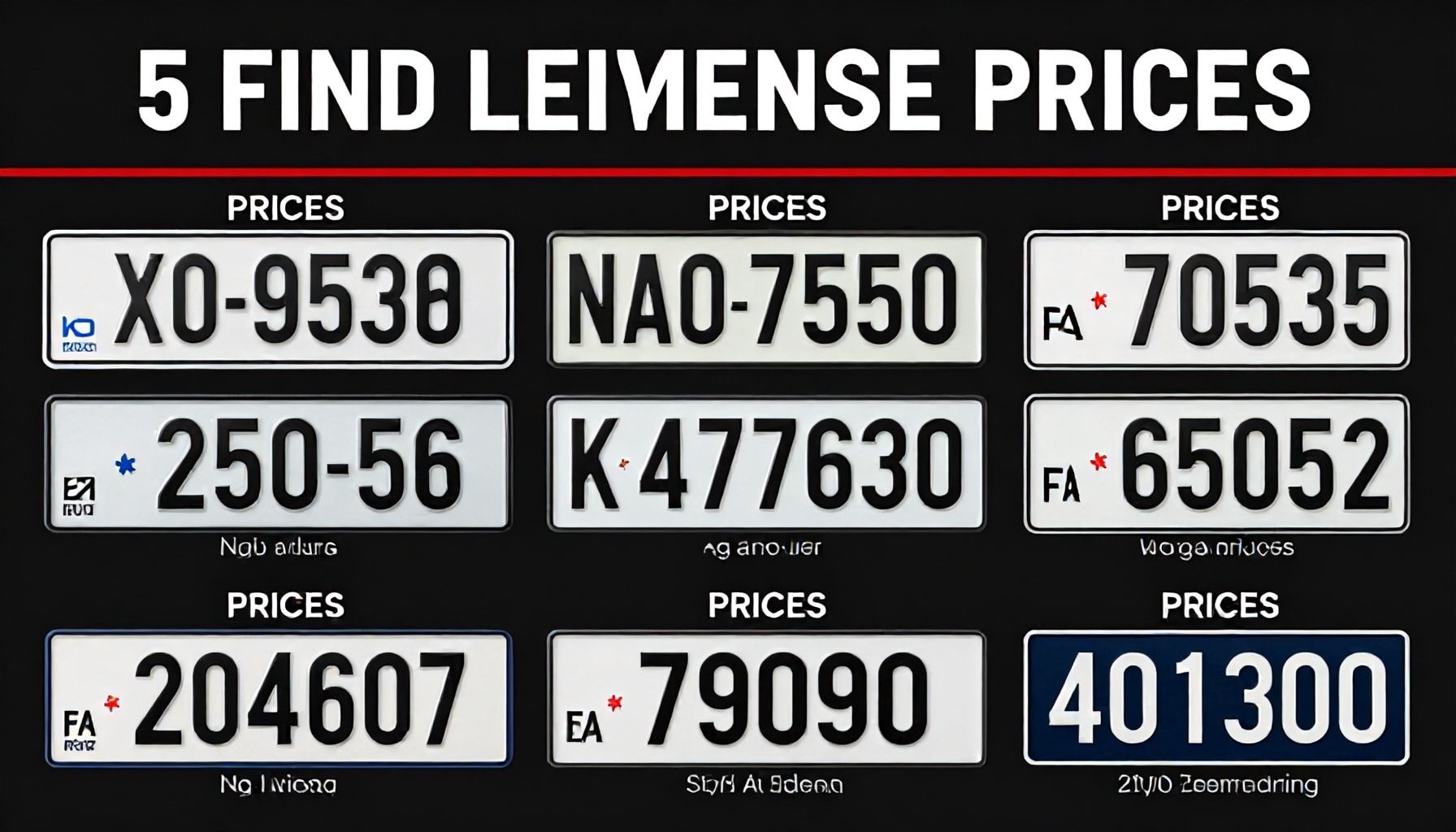 5 Yolla Avantajlı Almanya Plakası Bulun ve Fiyatları Karşılaştırın*