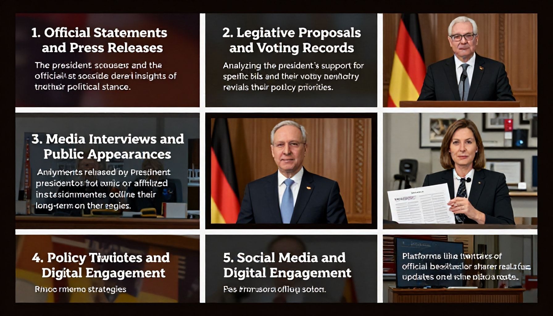 5 Yöntemle Almanya Başkanının Politikalarını Anlamak*