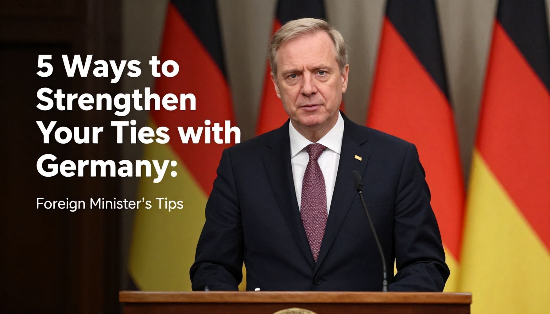 5 Yöntemle Almanya ile İlişkilerinizi Güçlendirin: Dışişleri Bakanı'nın İpucu*
