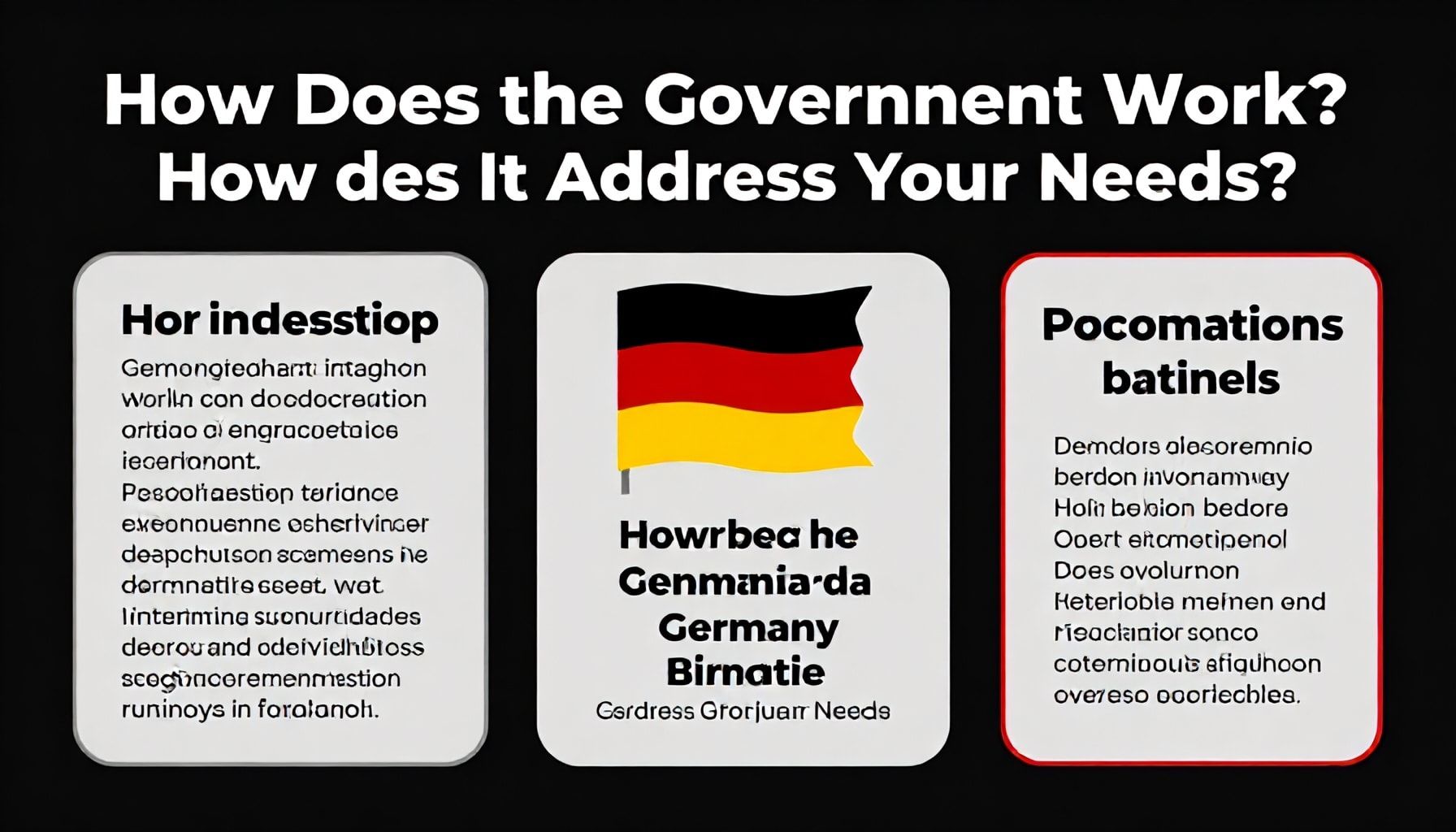 Almanya Hükûmeti Nasıl Çalışır? Sizlerin İhtiyaçlarınızı Nasıl Karşılar?*