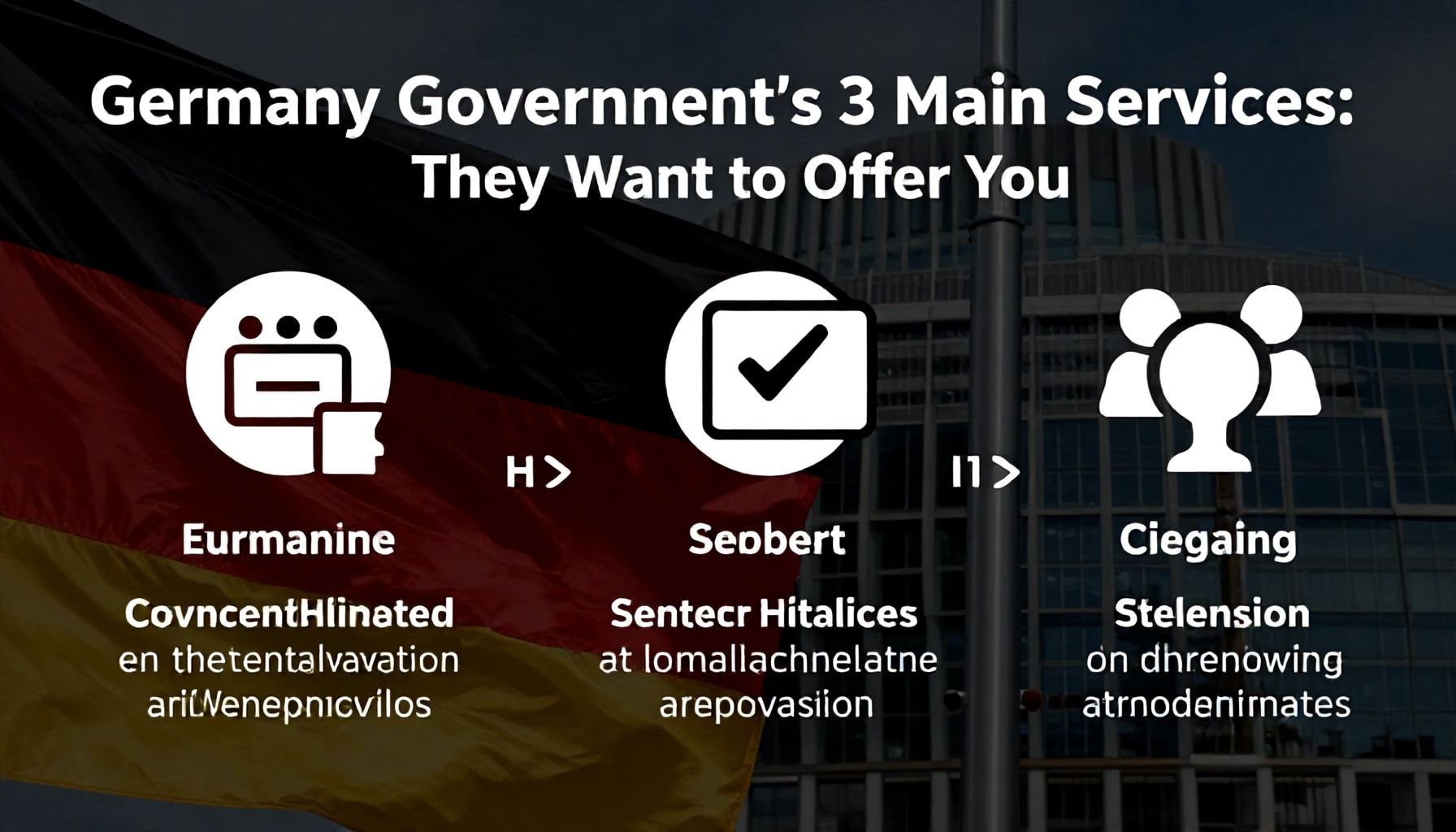 Almanya Hükûmetinin Sizlere Sunmak İstediği 3 Ana Hizmet*