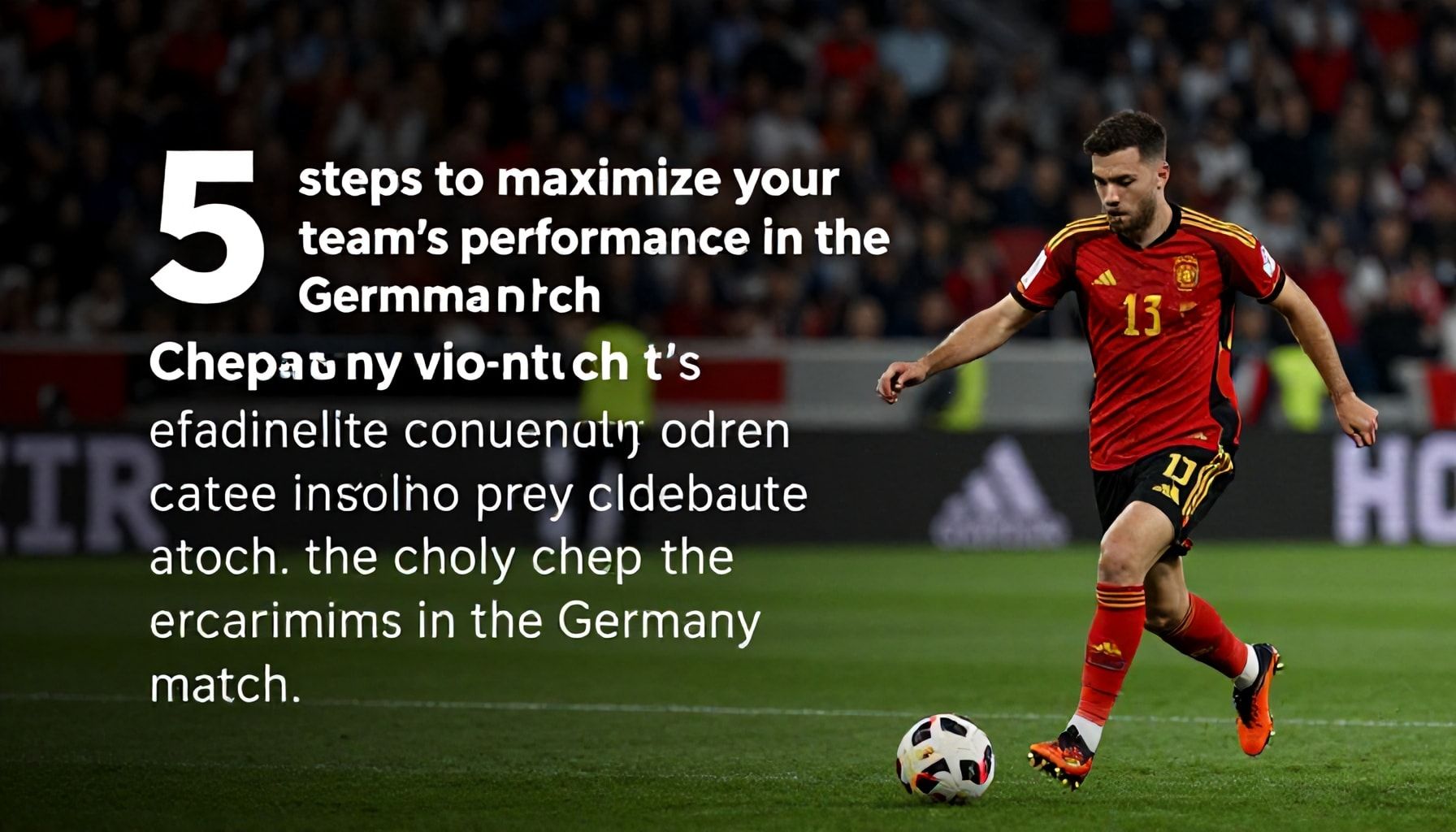 Almanya maçında takımınızın performansını maksimize etmek için 5 adım"*