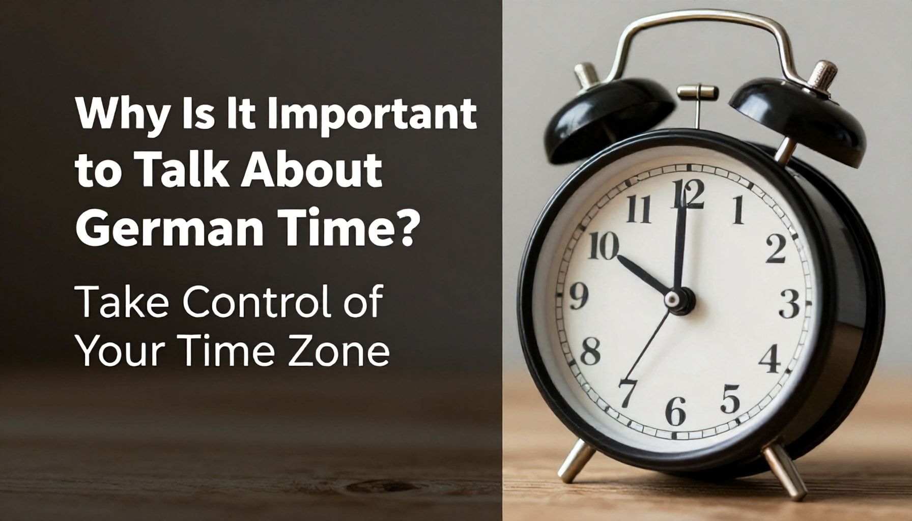 Almanya Saatinden Neden Bahsetmek Önemli? Zaman Diliminizi Kontrol Edin"*
