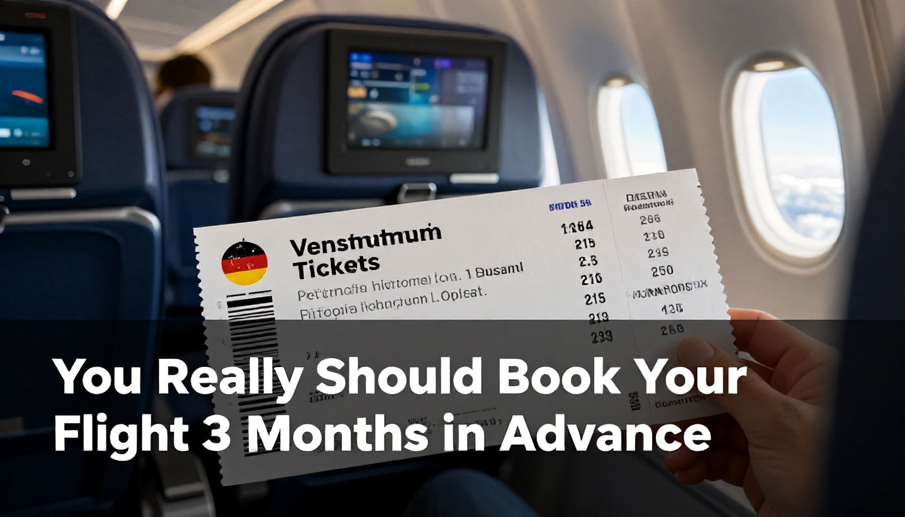 Almanya Uçak Biletleri: Gerçekten Uçuşunuzdan 3 Ay Önce Rezervasyon Yapmalısınız*