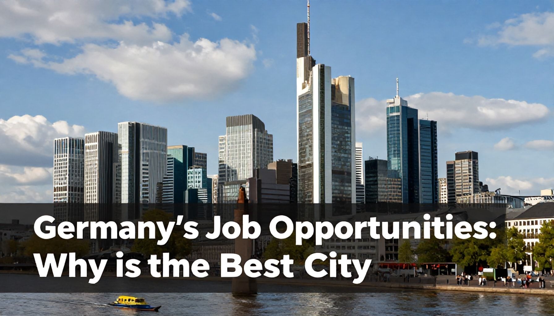 Almanya'da İş Fırsatları: Frankfurt'ın Neden En İyi Şehri Olduğu*