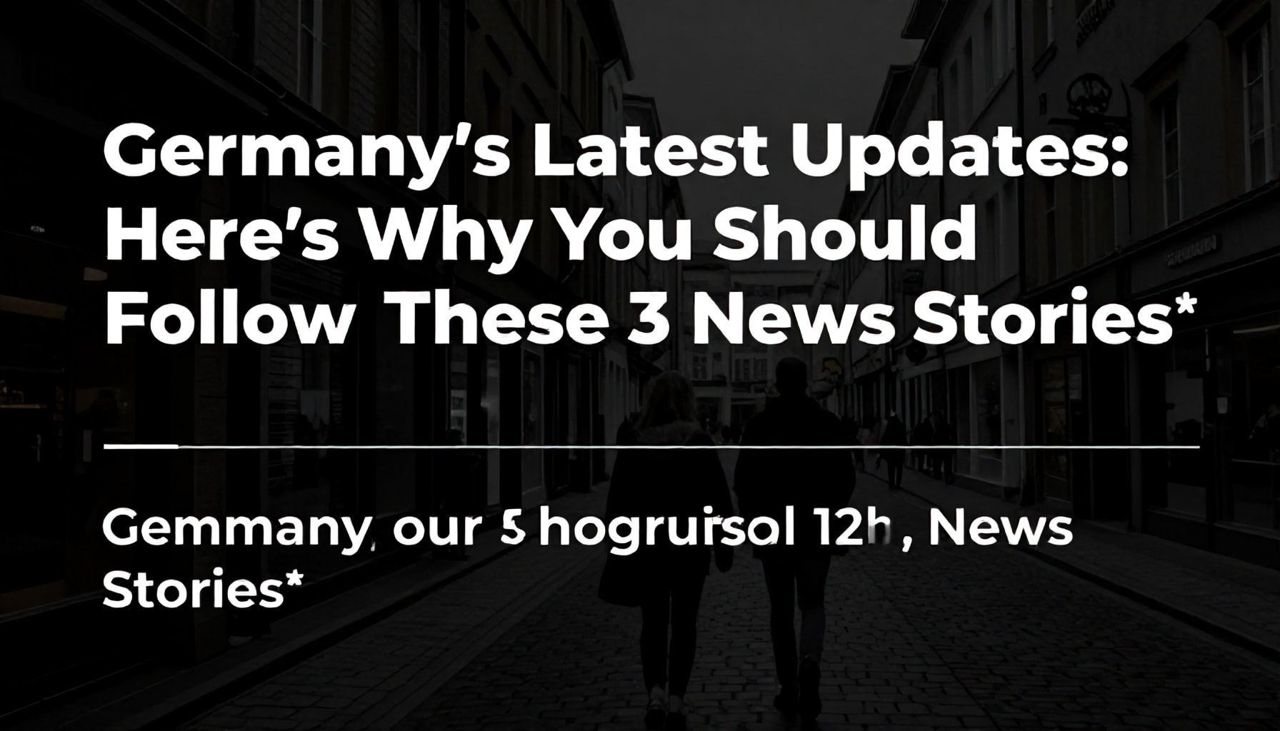 Almanya'da Son Dakika: Bu 3 Haberi Takip Etmeniz Gereken Nedenler*