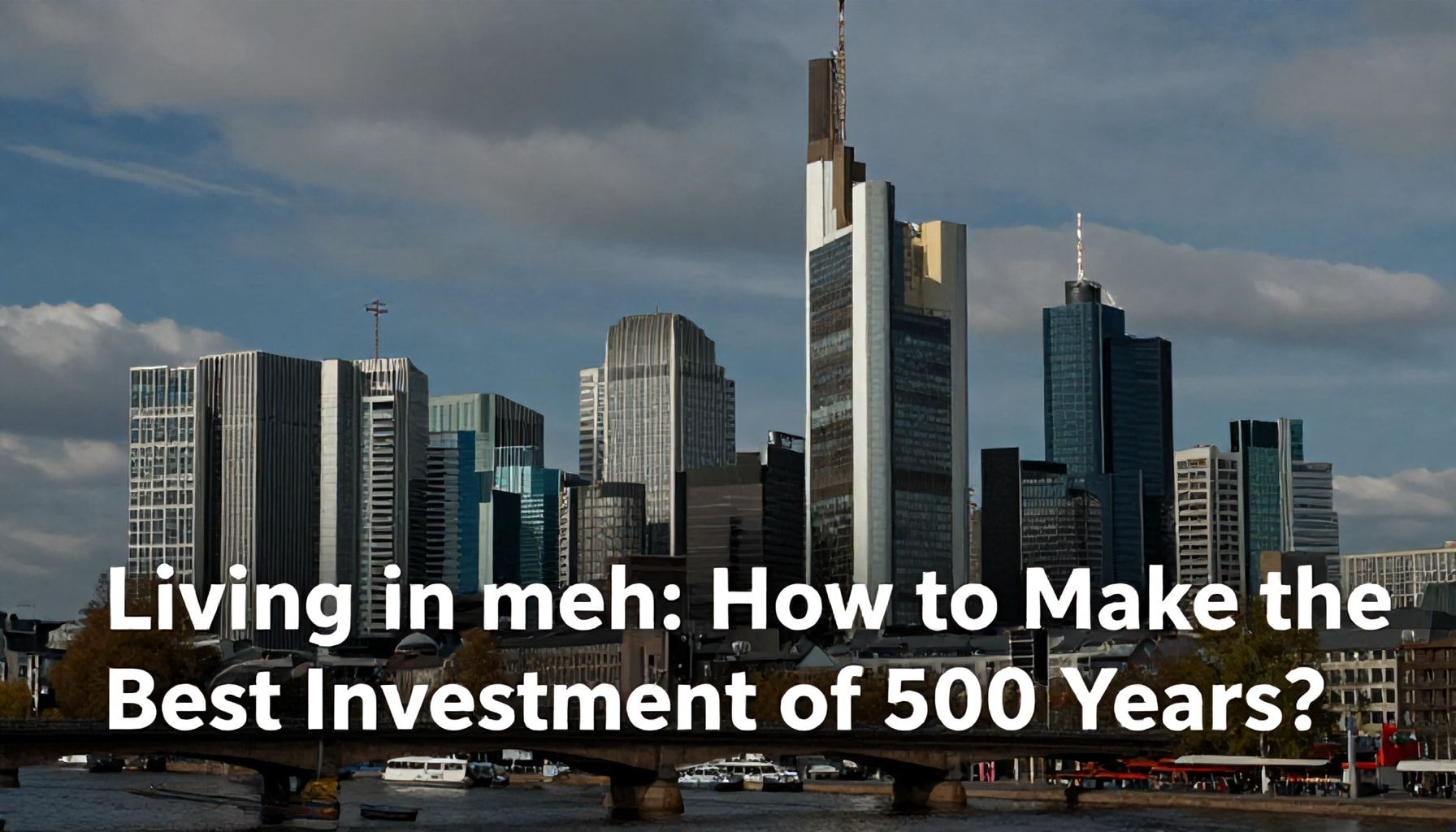 Frankfurt'ta Yaşamak: 5 Yüzyılın En İyi Yatırımını Nasıl Yaparsınız?*