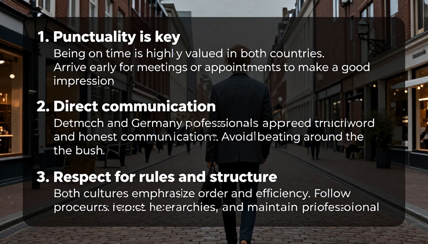 Hollanda ve Almanya'da Başarı için 3 Kültürel İpucu*