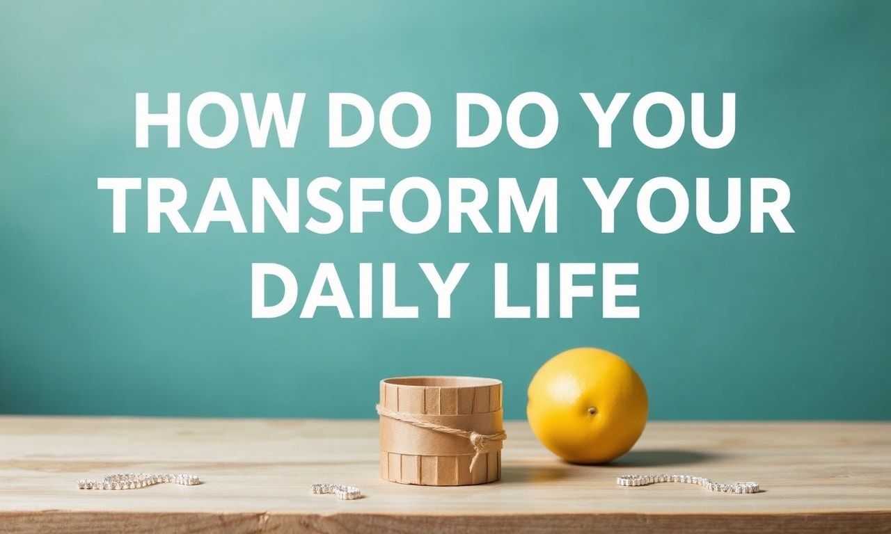 Günlük Hayatınızı Nasıl Dönüştürürsünüz? How Do You Transform Your Daily Life?