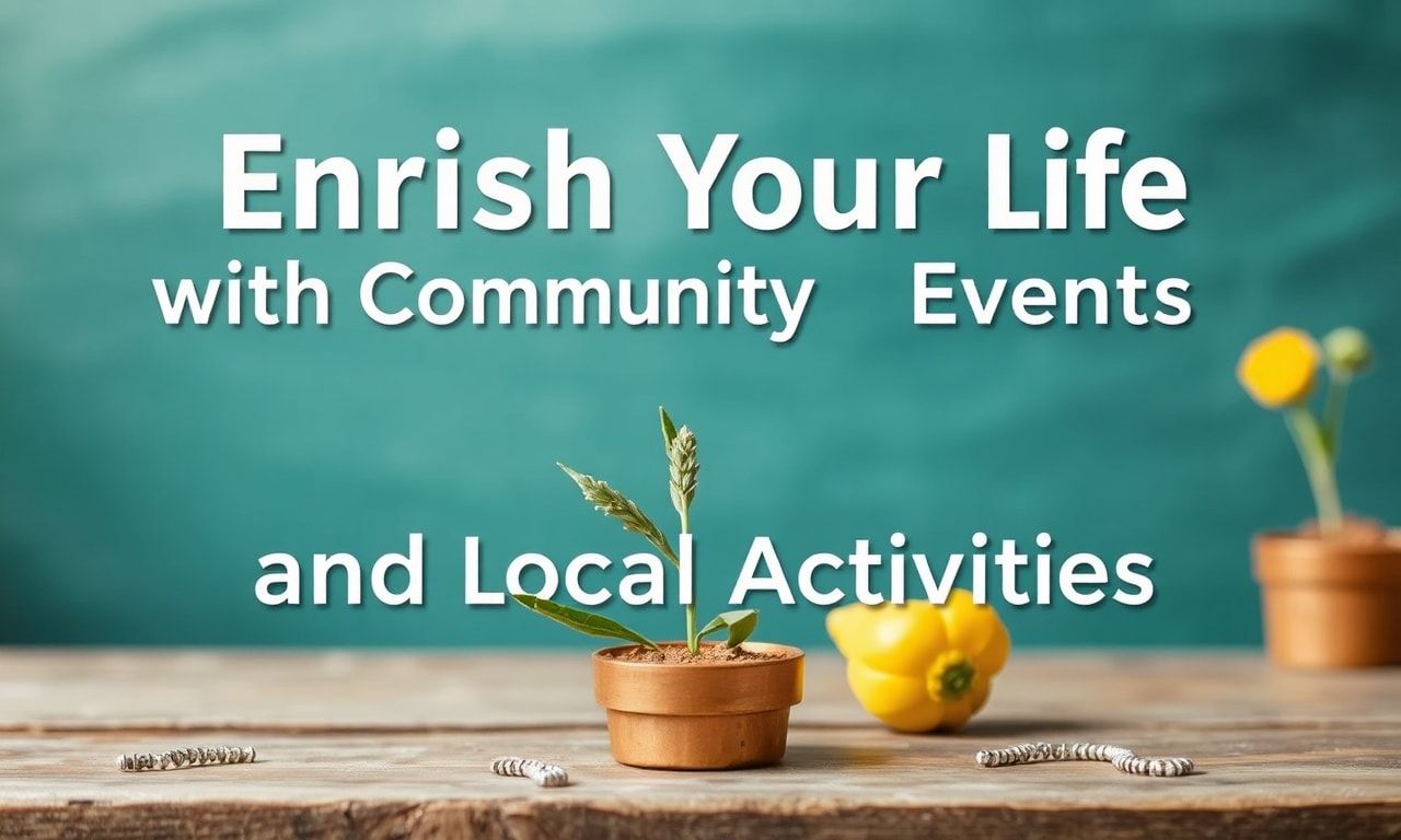 Toplum Etkinlikleri ve Yerel Aktivitelerle Hayatınızı Zenginleştirin Enrich Your Life with Community Events and Local Activities