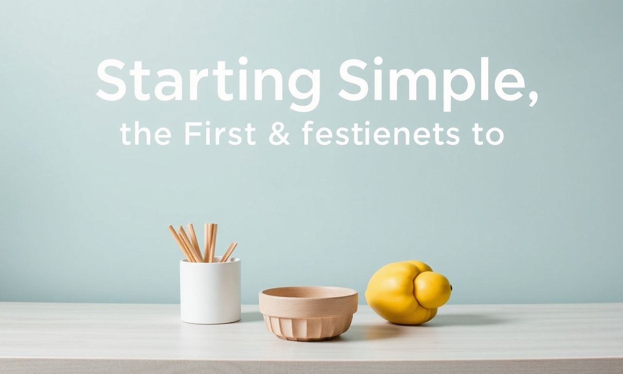 Basitlikle Başlayan Yaşam: Minimalist Olmanın İlk Adımları Starting Simple: The First Steps to Minimalism