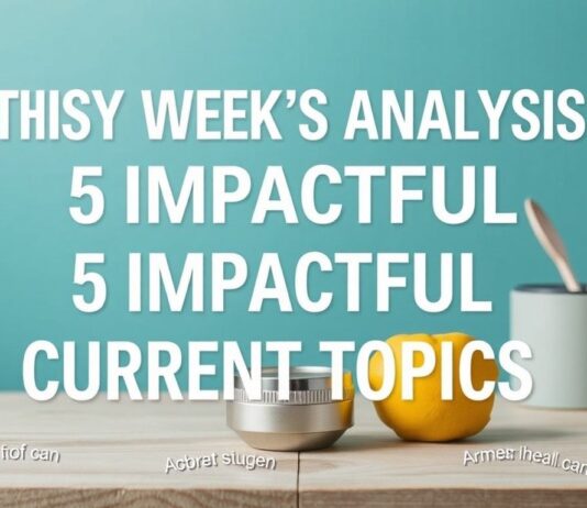 Bu Hafta Etkileyici Olan 5 Güncel Konu Analizi This Week's Analysis of 5 Impactful Current Topics