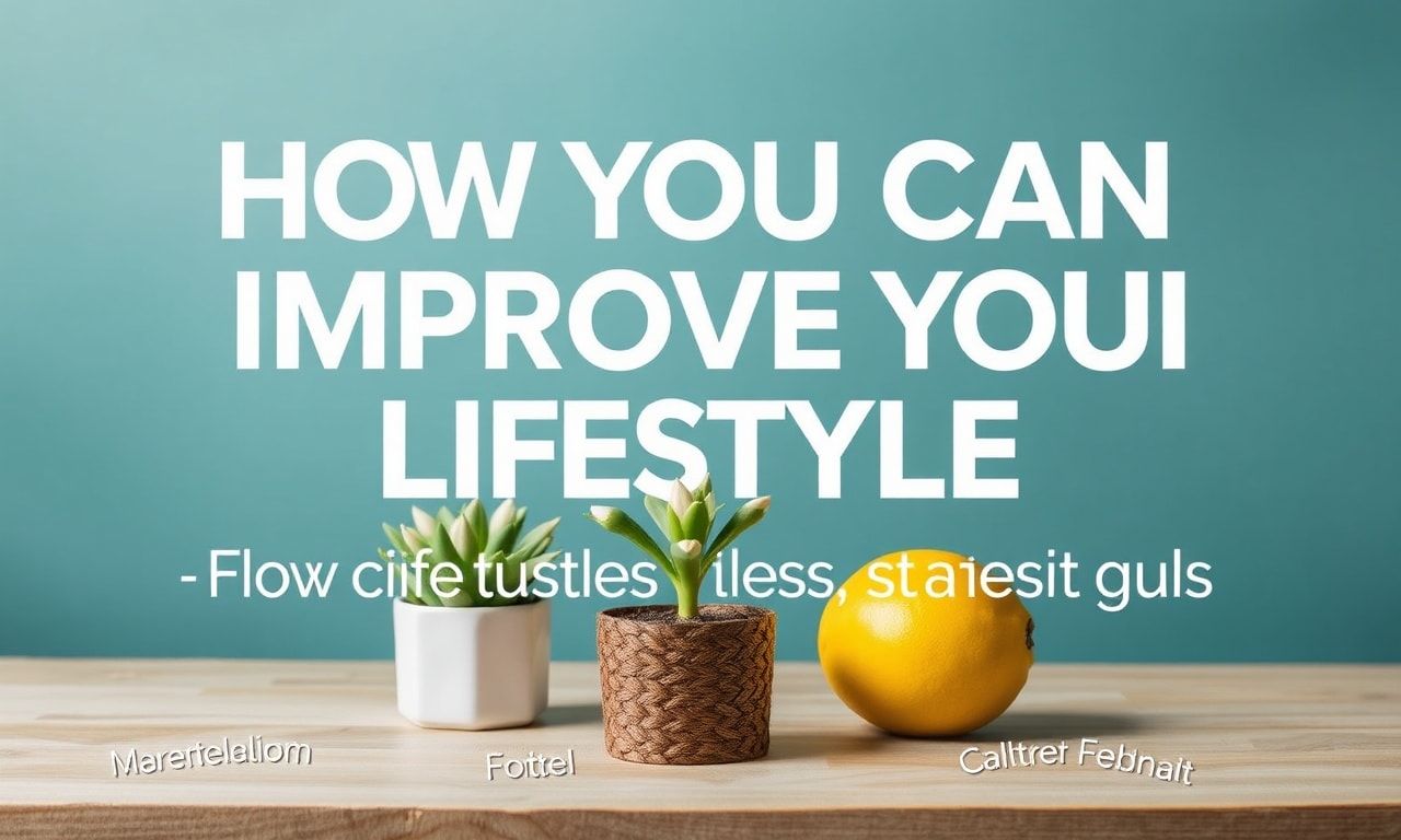 Yaşam Tarzınızı Nasıl İyileştirebilirsiniz: Pratik İpuçları ve Stratejiler How You Can Improve Your Lifestyle: Practical Tips and Strategies